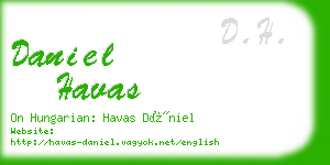 daniel havas business card